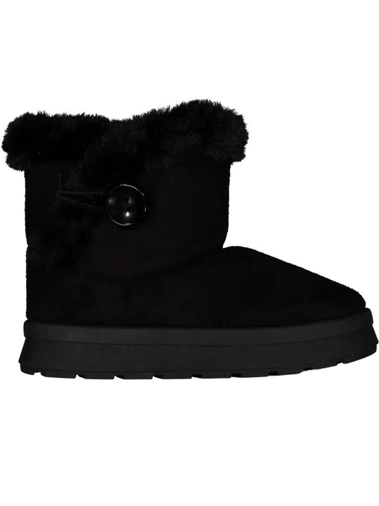 Faux Fur Black Snug Boot