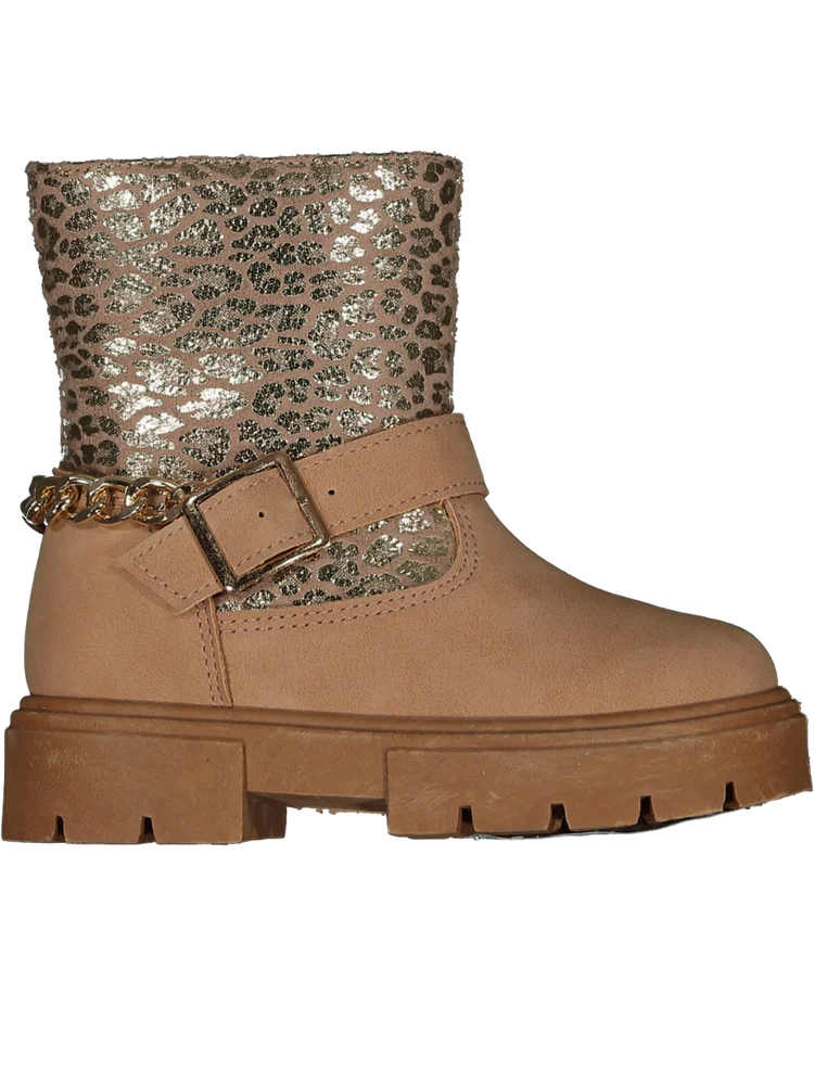 Tan Leopard Print Ankle Boot