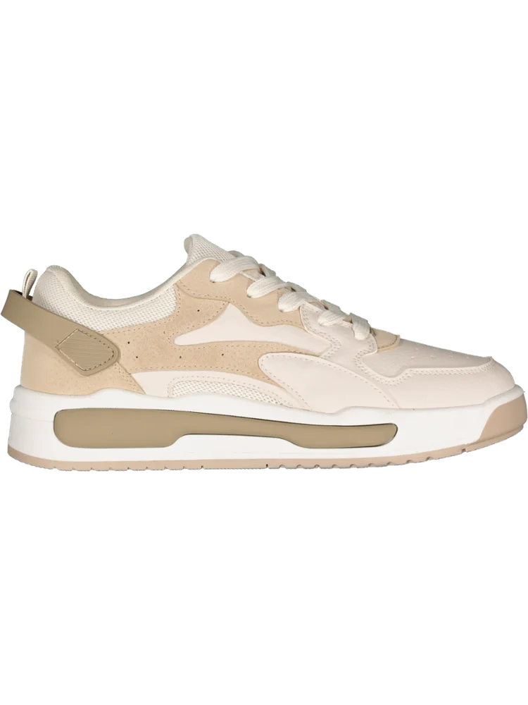 Low-Top Beige Sneakers