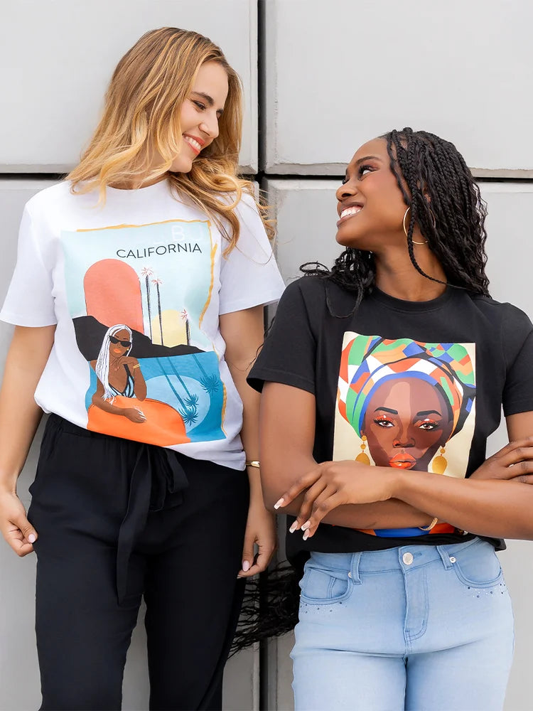 Short Sleeve Graphic Cotton T-Shirt