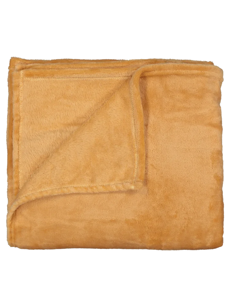 Flannel Fleece Blanket Oak Buff