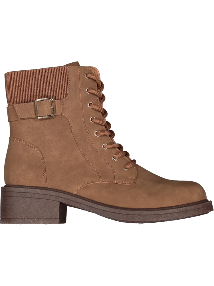 Lace-Up Brown Boots