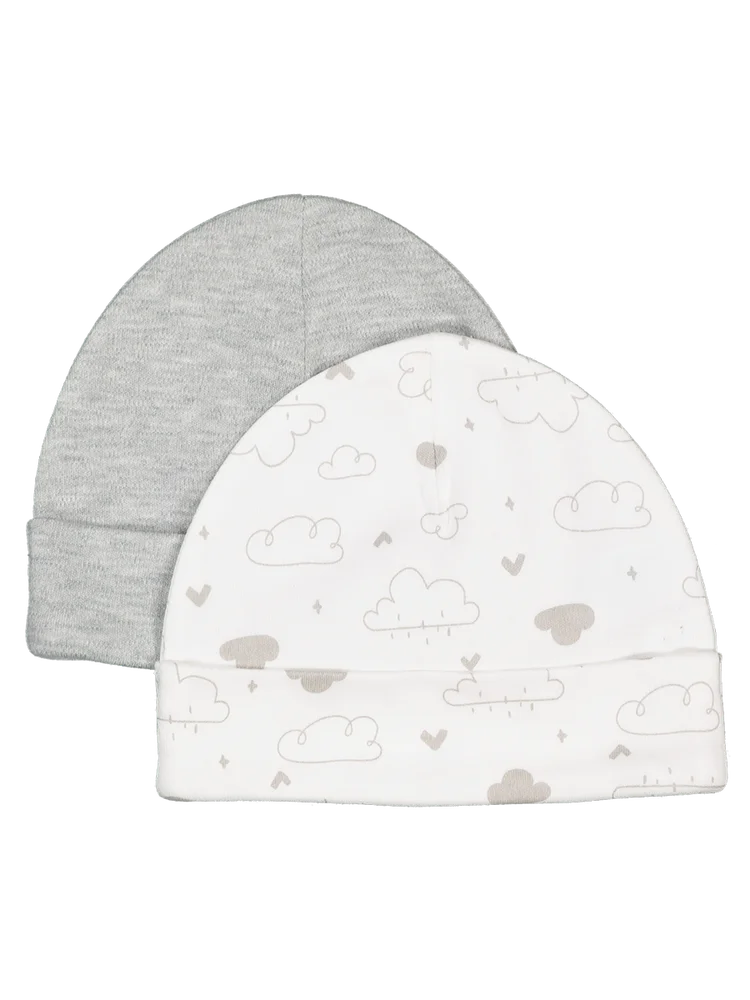 Newborn Plain Hat 2 Pack