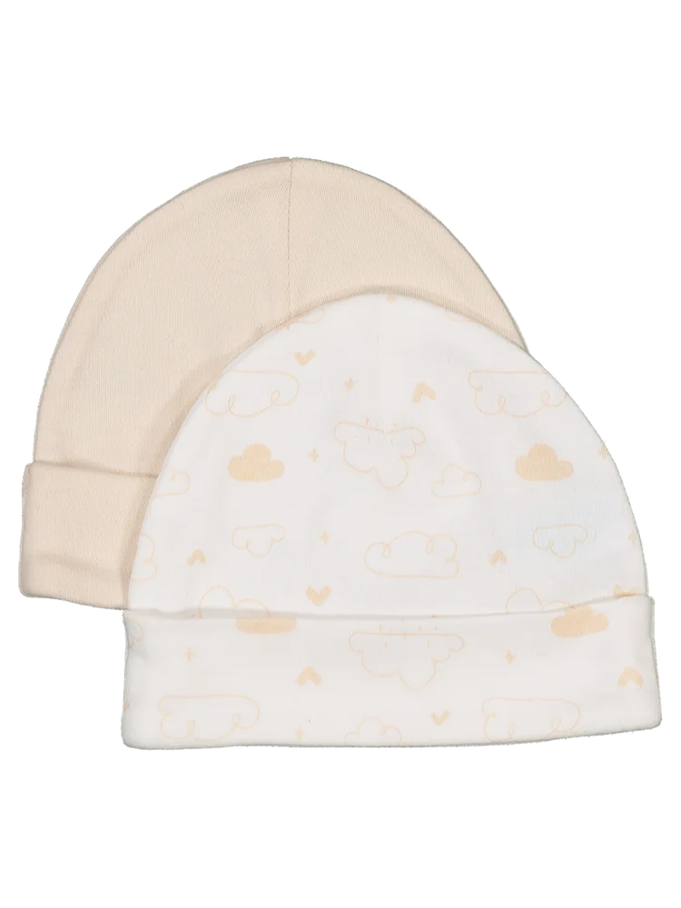 Newborn Plain Hat 2 Pack