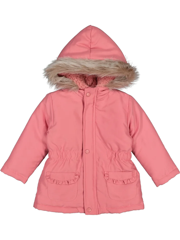 Pink Sherpa Hooded Jacket