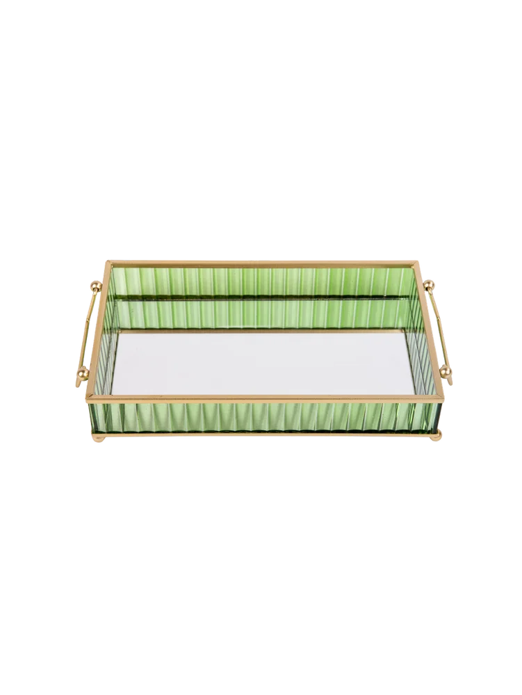 Mirrored Glass Tray