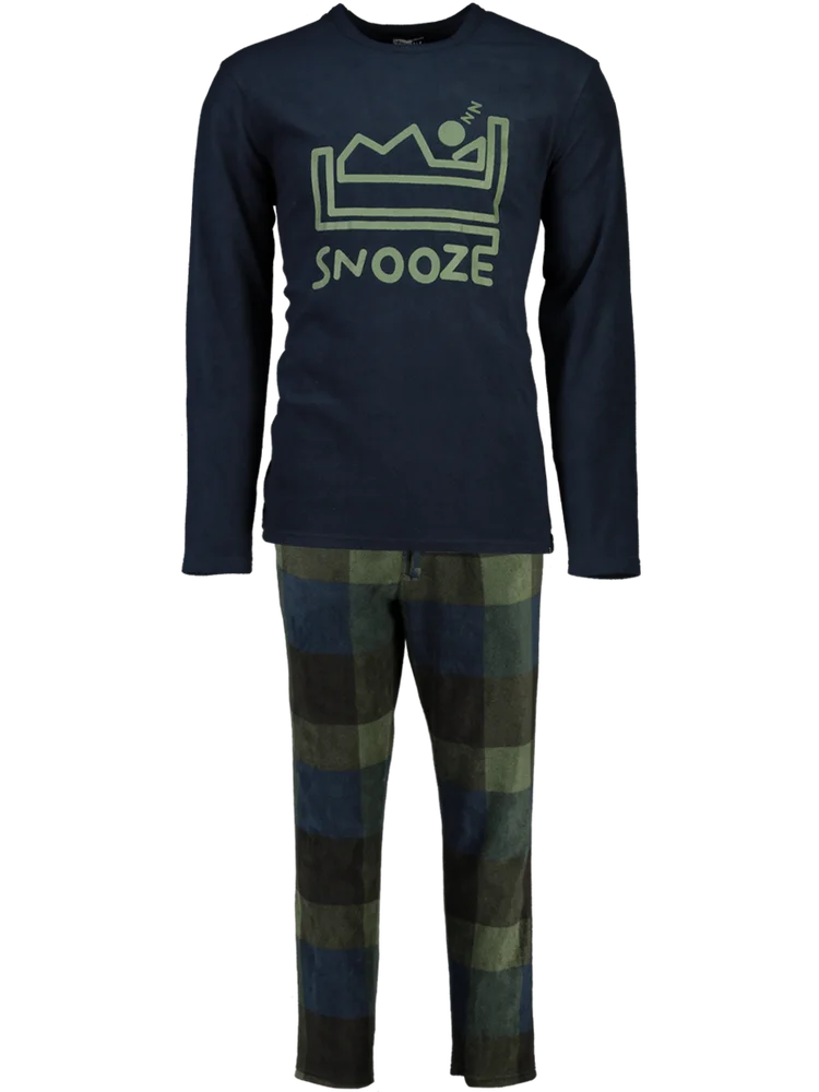 Check Fleece Pyjama Set