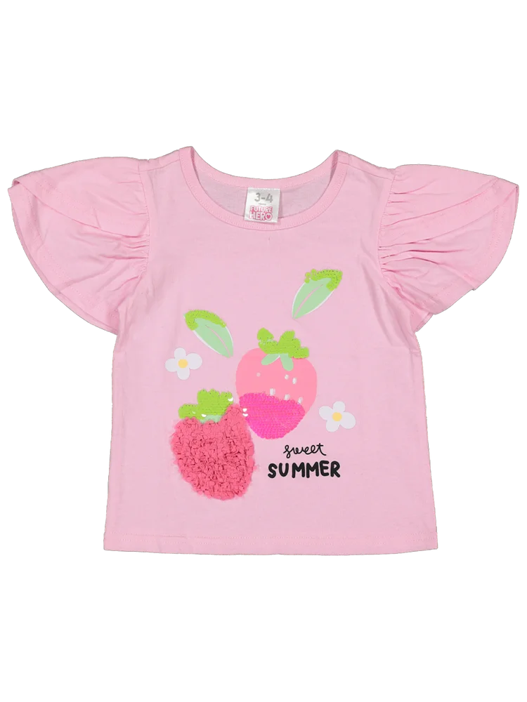 Flare Sleeve Graphic Top