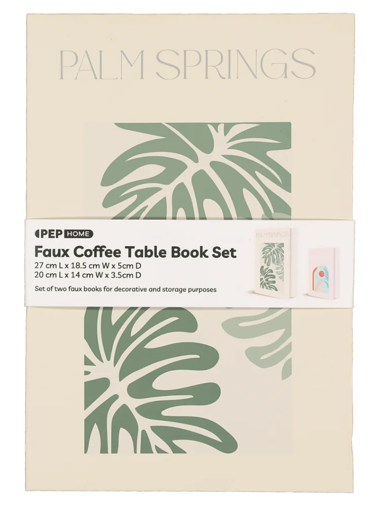 2 Pack Faux Coffee Table Books