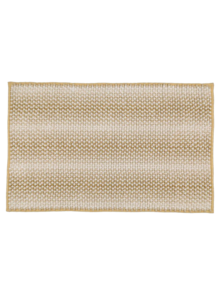 Beige Popcorn Bath Mat
