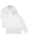 2 Pack White Long Sleeve Primary Shirt (1)
