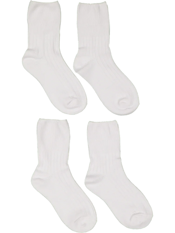 2 Pack Girls School Anklet Socks