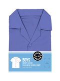 Short Sleeve Blue High Gladneck Shirt