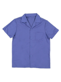 Short Sleeve Blue High Gladneck Shirt (1)