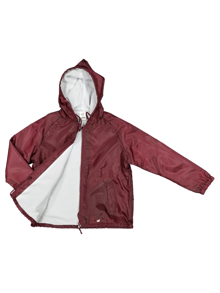 Maroon School Rain Jacket