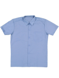 Light Blue High Raised Collar Shirt (1)