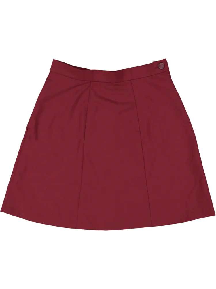 Maroon School Skirt