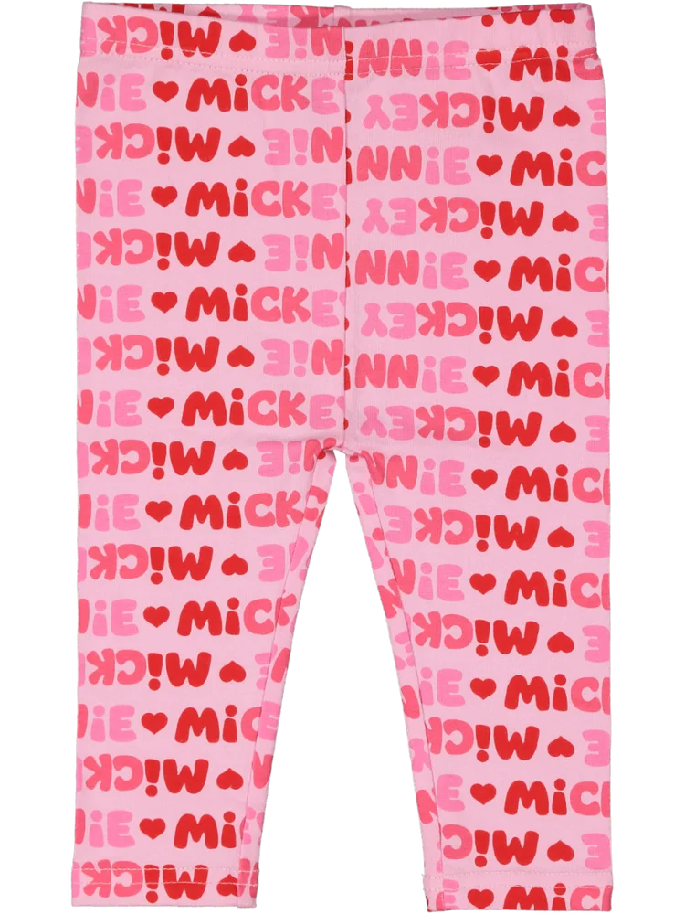 Pink Minnie And Mickey Leggings