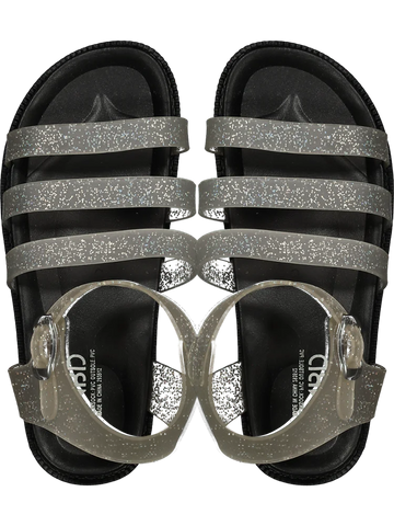 Metallic Silver Strapped Sandals