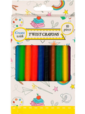 10 Piece Retractable Crayons