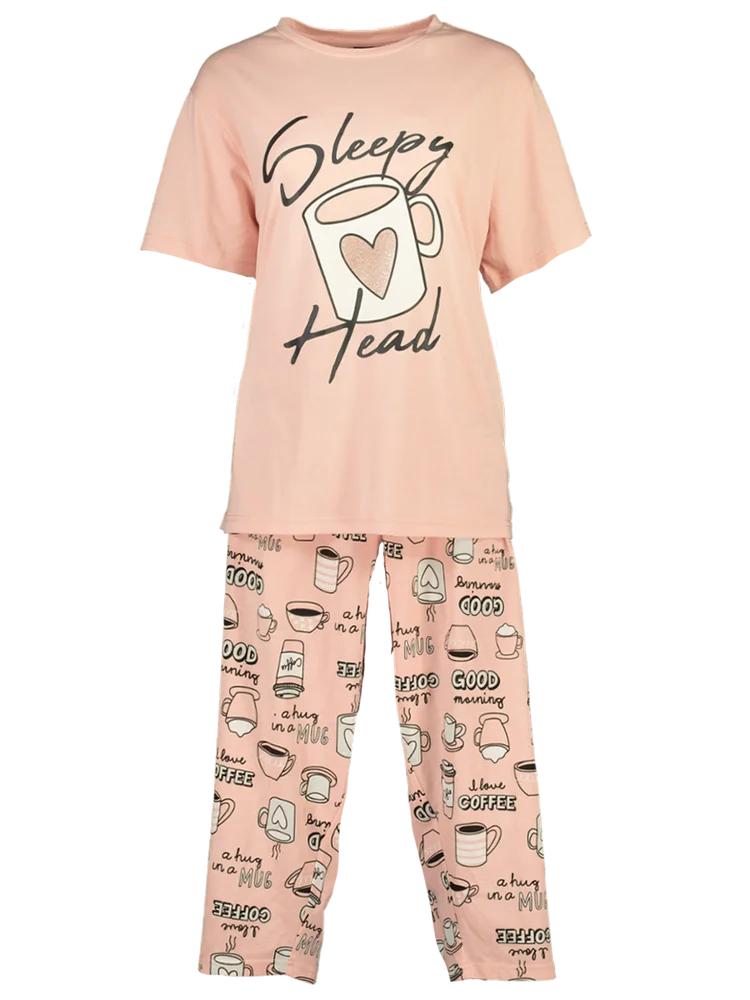 Sleepy Head Printed Pyjama Set