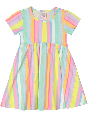 Multicoloured Shortsleeve Dress