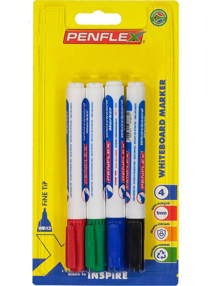 4 Pack Penflex Whiteboard Markers – PEP Online