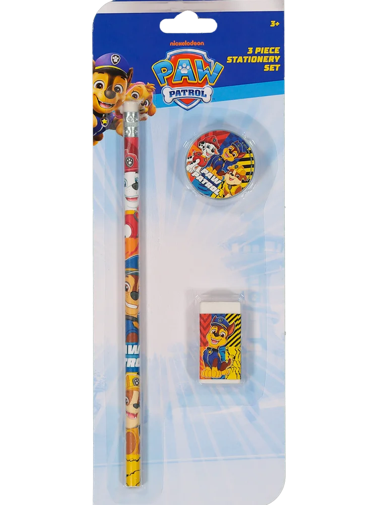 3 Piece Paw Patrol Stationery Set