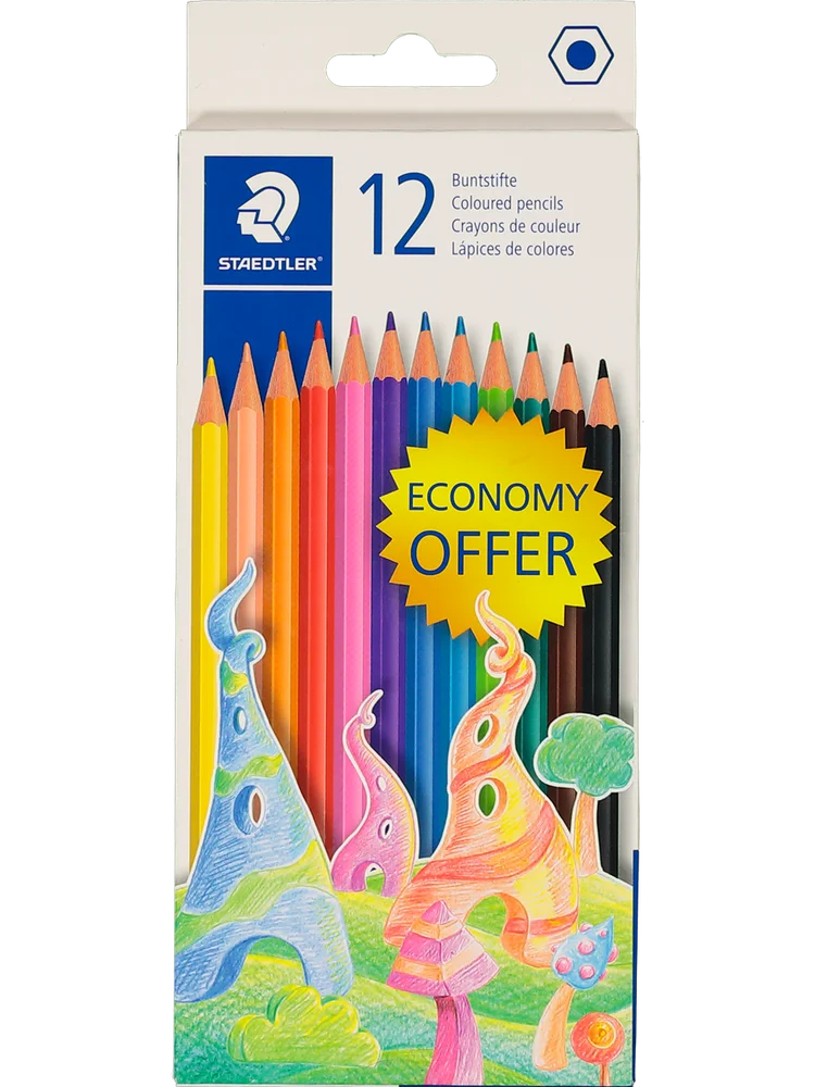 12 Piece Steadtler Coloured Pencils