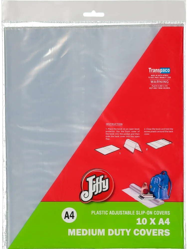 Plastic Slip On Book Cover