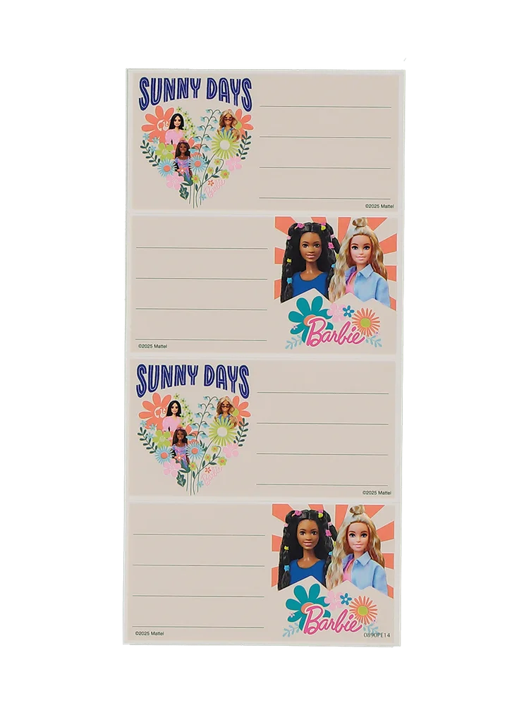 Barbie Book Labels