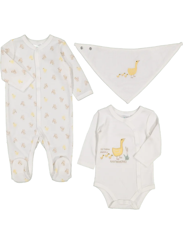 3 Piece Romper And Bodyvest Set