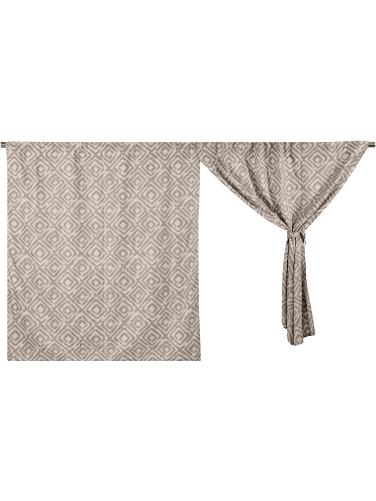 Geo Café Curtain Set