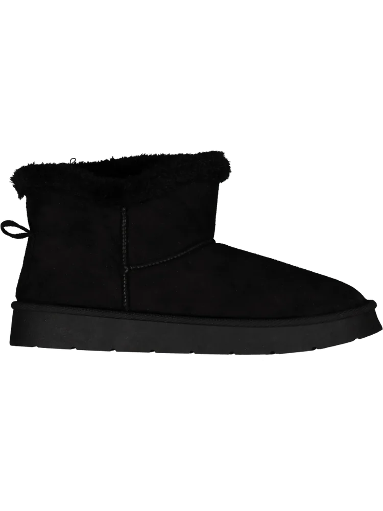 Black Faux Fur Snug Boot