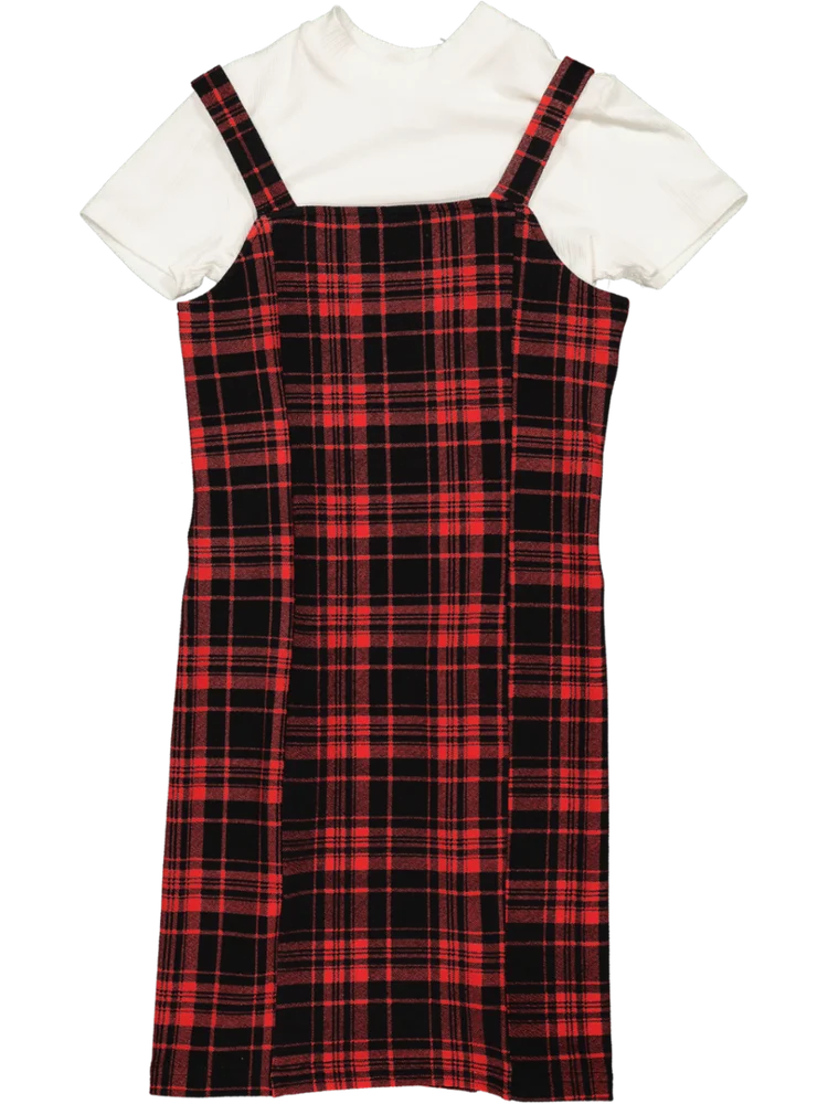 Twofer Red And Black Dress