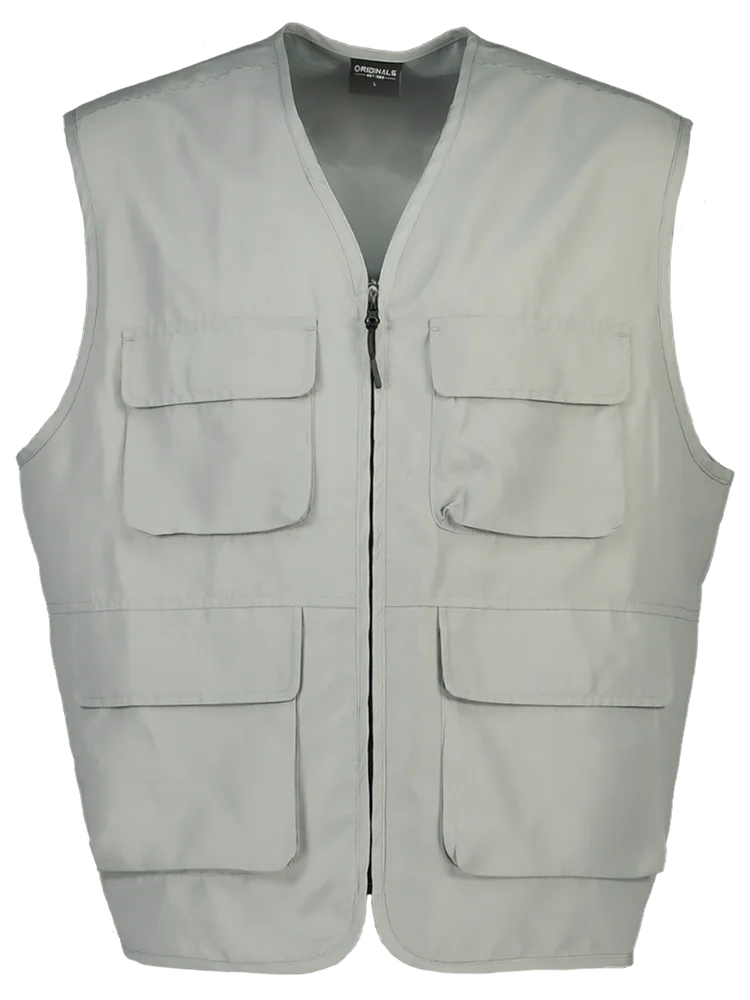 Sleeveless Jacket Grey