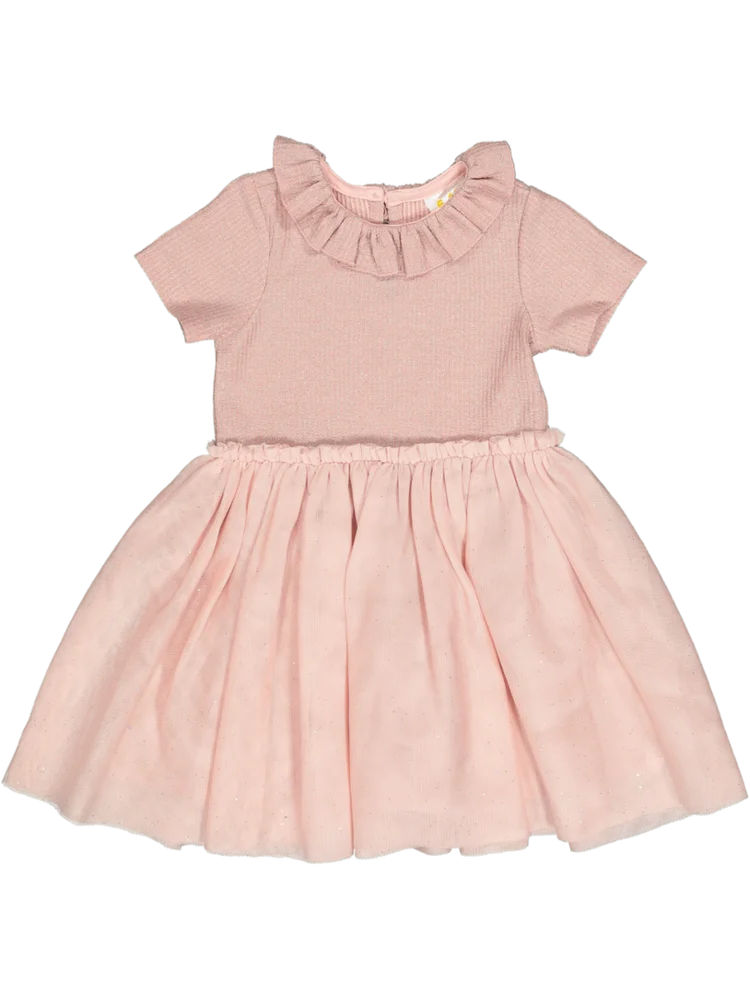 Pink Frill Collar Dress