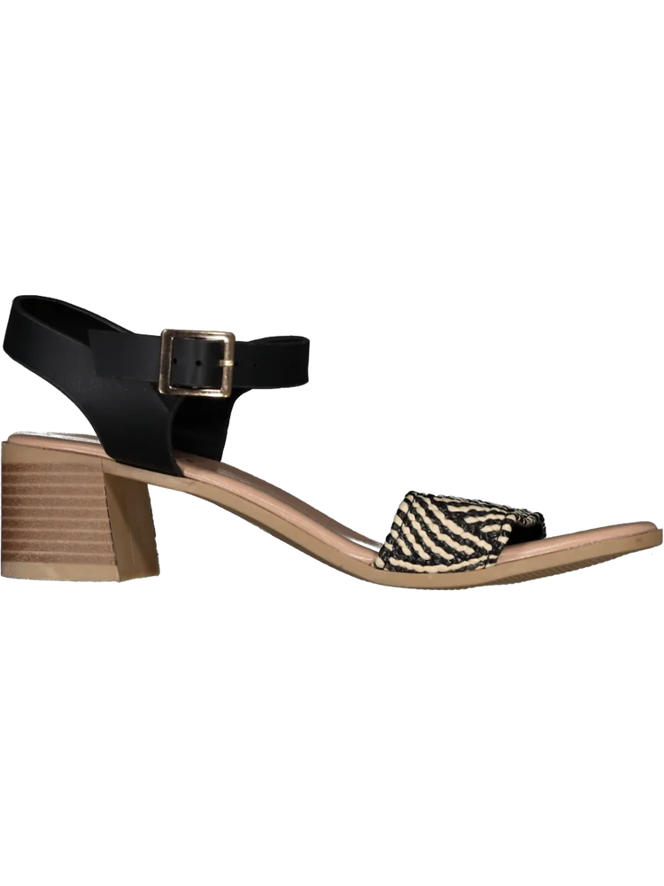 Black And White Block Heel