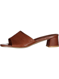Brown Faux Leather Heel (1)