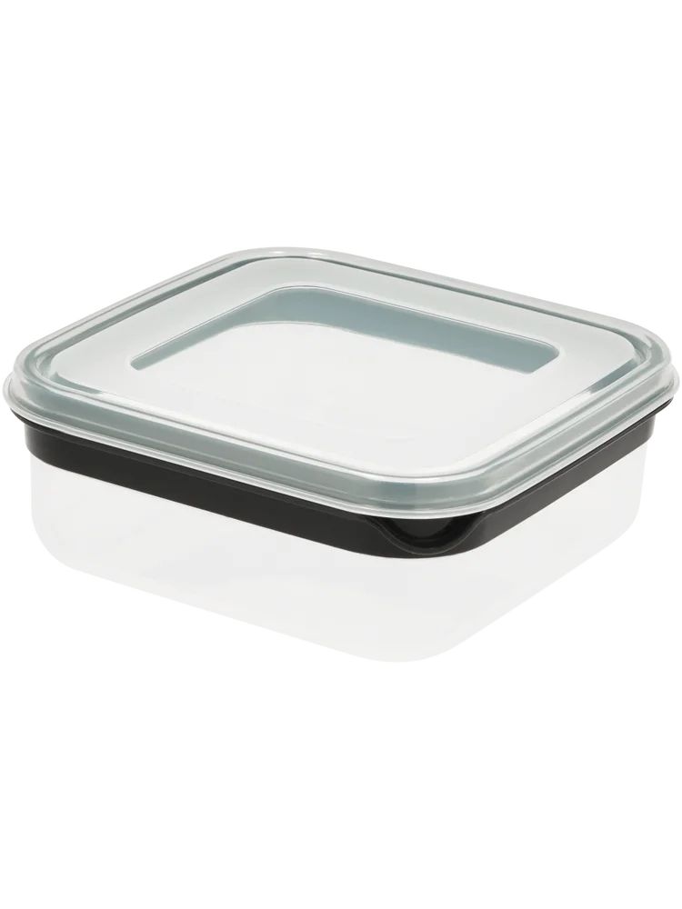 Black Stripe Square Container