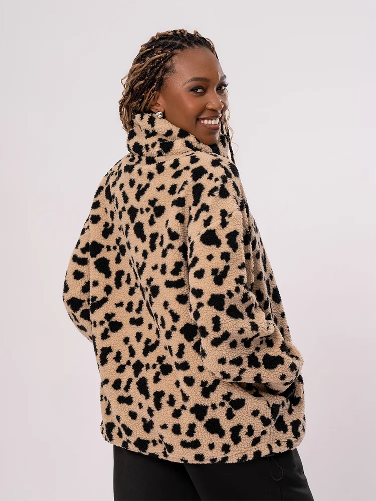 Leopard Print Fleece Top – PEP Online