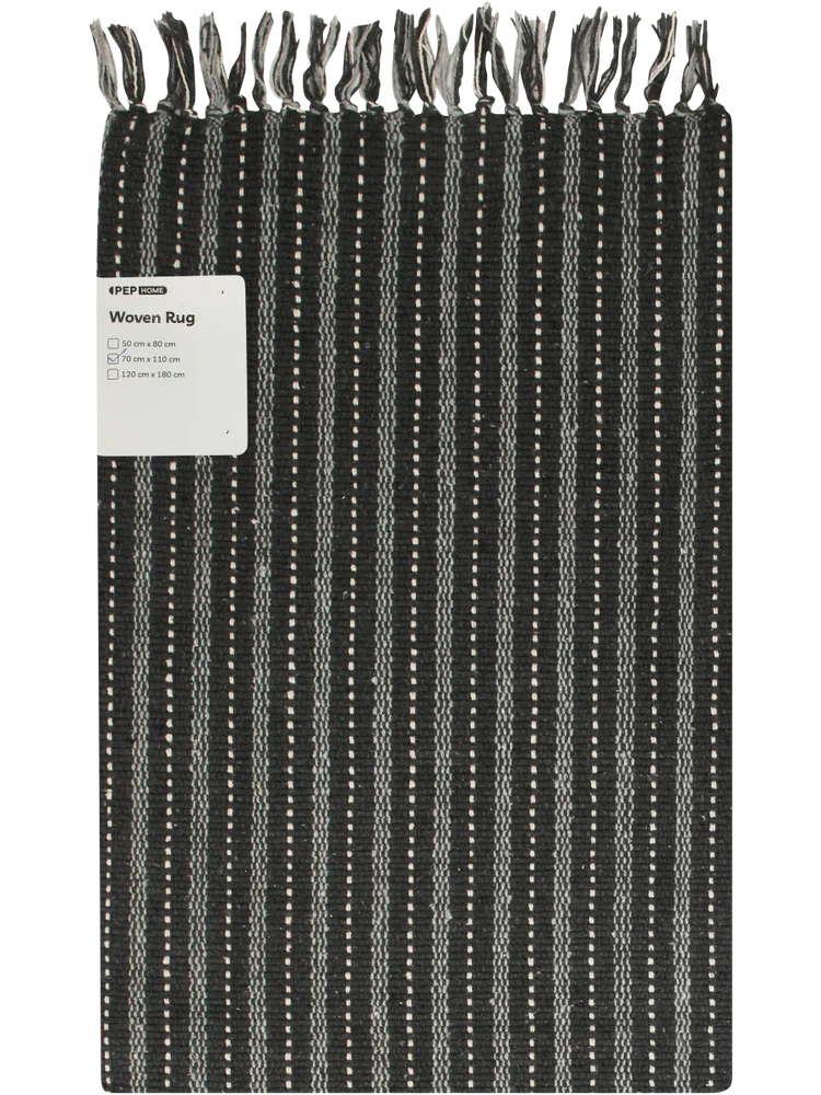Medium Grey Woven Rug (1)