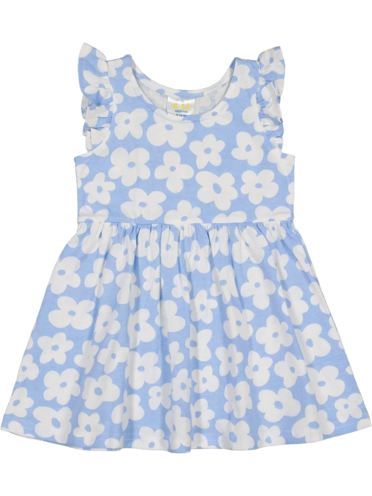 Blue Floral Summer Dress
