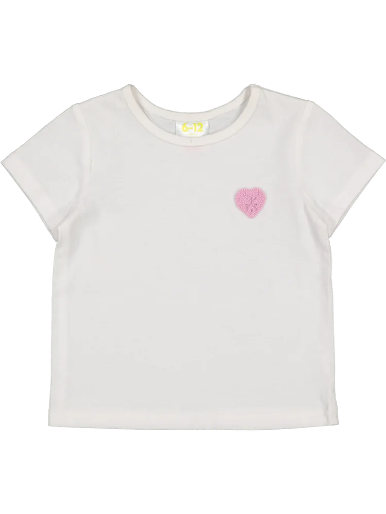Pink Heart Printed T-Shirt