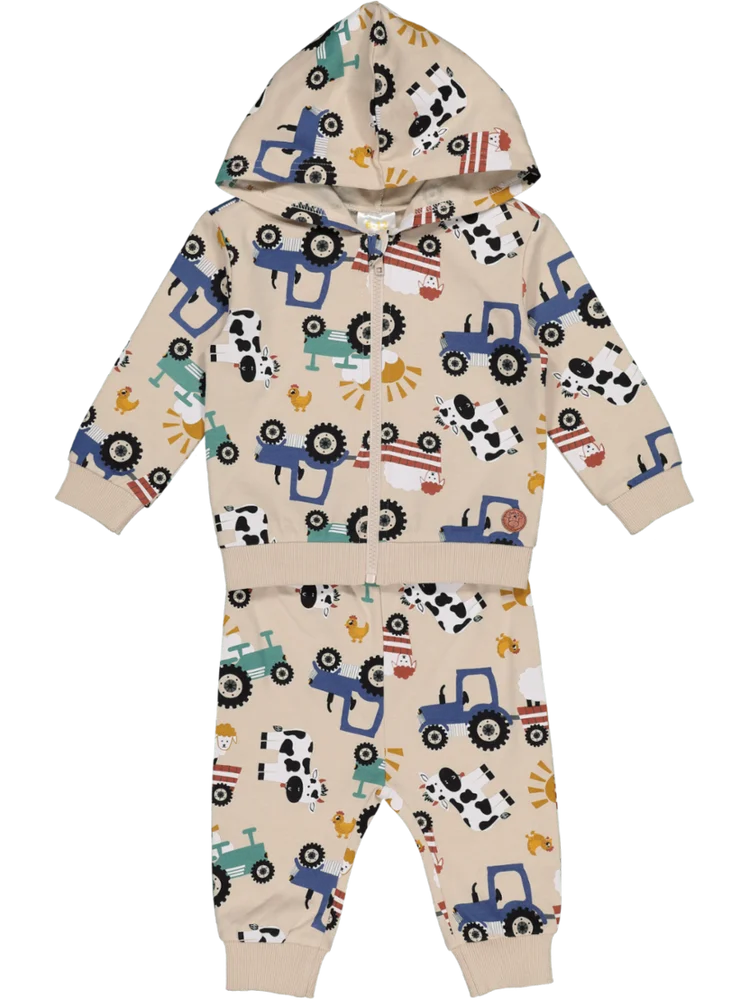 Zip Printed Tracksuit