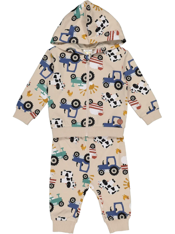 Zip Printed Tracksuit