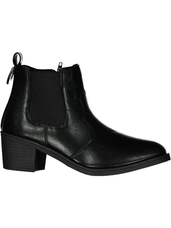 Black Block Heel Ankle Boots – PEP Online
