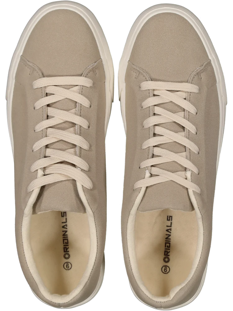 Natural Colour Lace Up Sneakers (2)