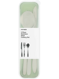 3 Piece Green Stainless Steel Cutlery Set (1)