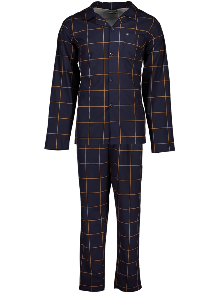 Check Button Down Pyjama Set